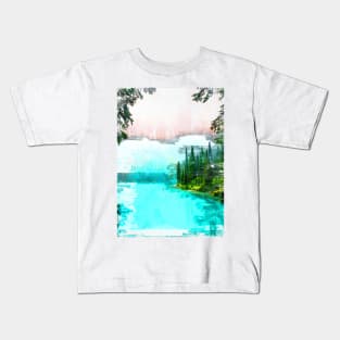 Foggy Mount Currie In Canada. For Foggy Forests & Mountain Lovers. Foggy mountain collection Kids T-Shirt